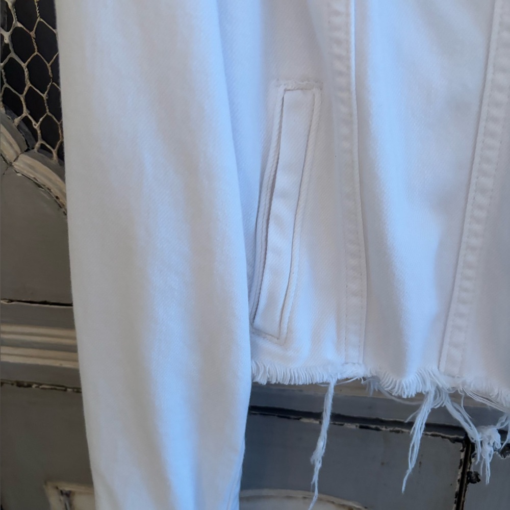 PAIGE Crisp White Jean Jacket - Picture 5 of 6